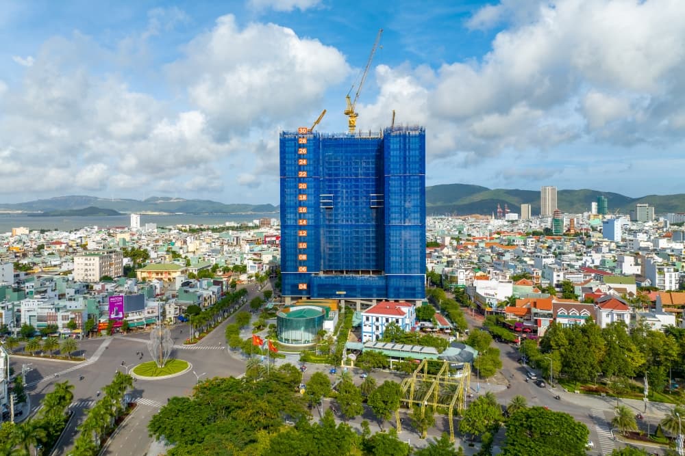 Cập nhật hình ảnh tiến độ thi công tháng 11/2022 dự án Grand Center Quy Nhơn 01 Nguyễn Tất Thành
