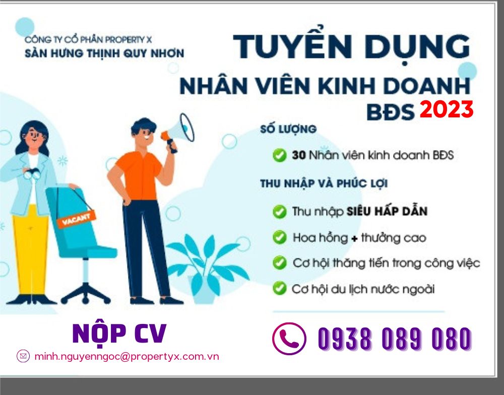 Sàn Hưng Thịnh Quy Nhơn Tuyển nhân viên kinh doanh 2023